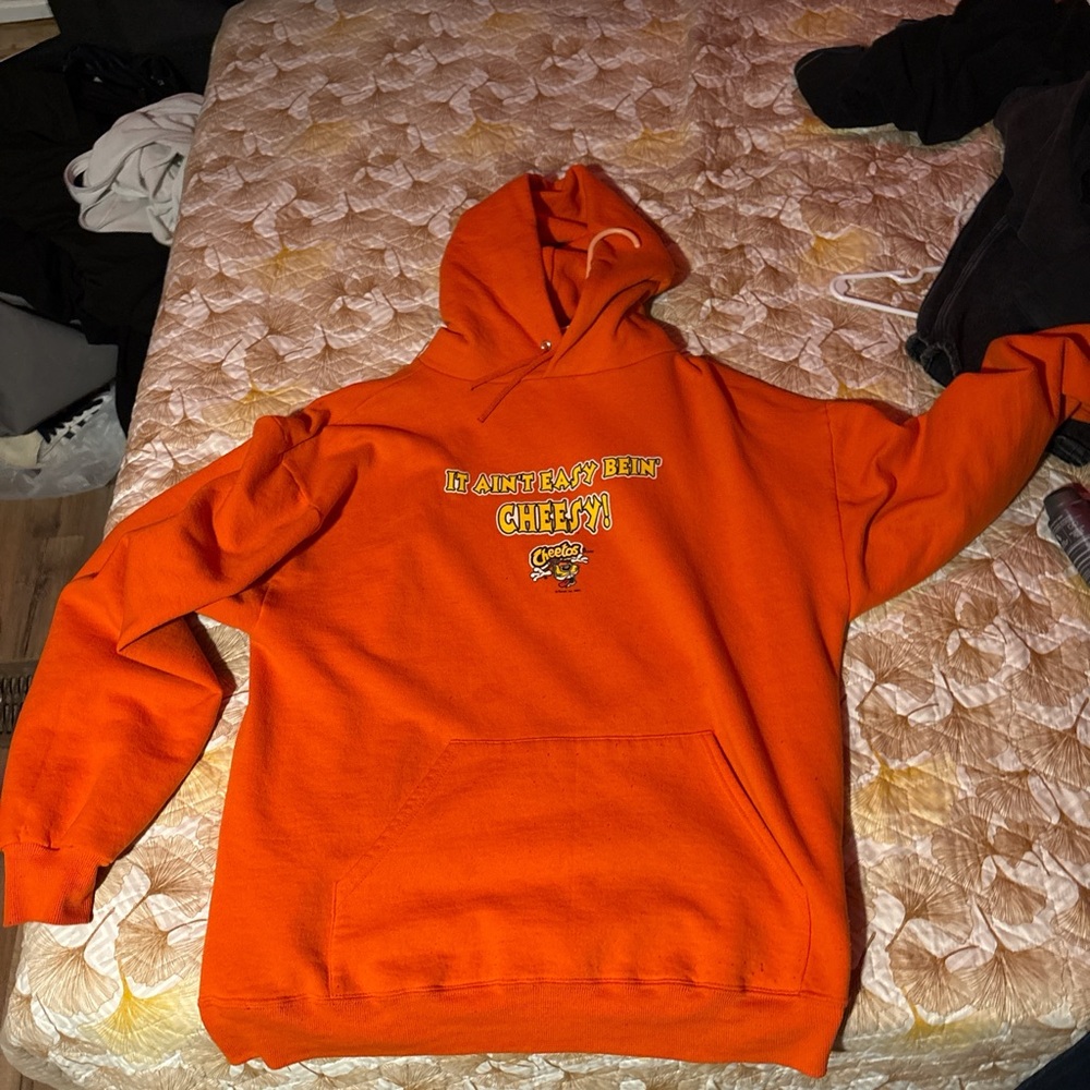 Orange Graphic Hoodie